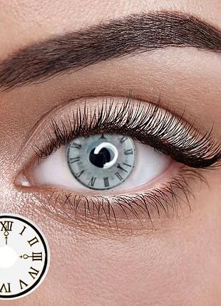 Клок белый - белые цветные контактные линзы от elite lens® | линзы для красоты ( нулевки ) | крейзи/косплей линзы для карих глаз, контейнер в подарок…
