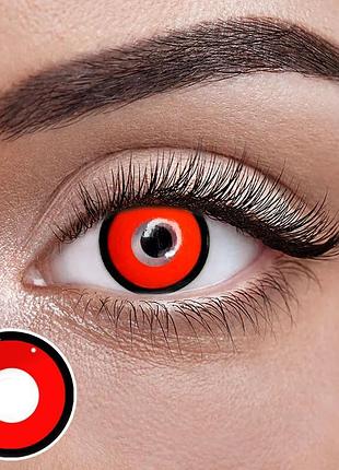 Рэд ободок - красные цветные контактные линзы от elite lens® | линзы для красоты ( нулевки ) | крейзи/косплей натуральные красные линзы, линзы для се…