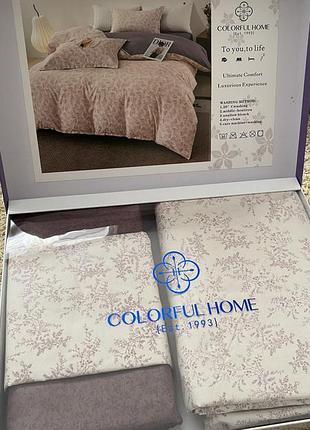 Постільна білизна colorful home євро