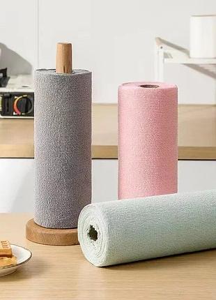 Набор кухонных салфеток из микрофибры 25*25 см отрывные 20шт