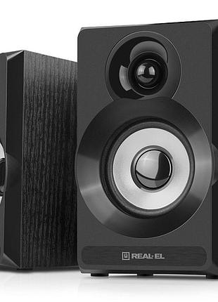 Колонки 2.0 real-el s-217 black