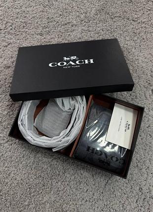 Набір гаманець + ремінь coach