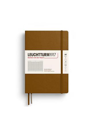 Блокнот leuchtturm1917 середній spice brown клітинка (372199)