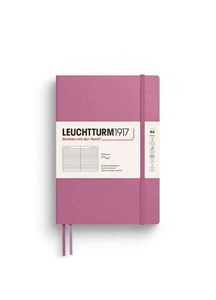 Блокнот leuchtturm1917 середній м'яка обкладинка dusty rose лінія (372202)