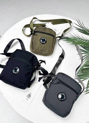 Бананка сумка cp company, месенджер сп компані чорна, сумка хакі, сіра cp company
