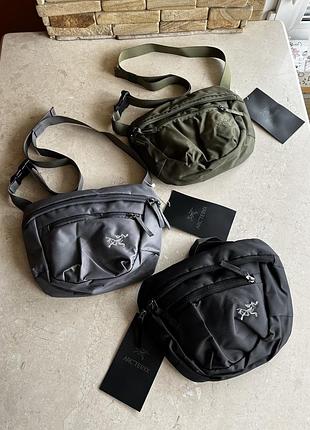 Сумка через плечо arc'teryx | мессенджер | барсетка длинная арктерикс хаки