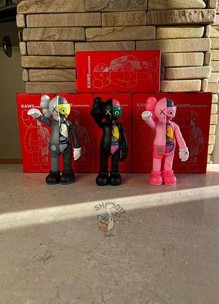 Фигурка kaws bearbrick | игрушка кавс | статуэтка бербик найк коричневый