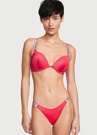 Купальник пуш ап жіночий victoria’s secret вікторія сікрет оригінал з камінчиками/стразами