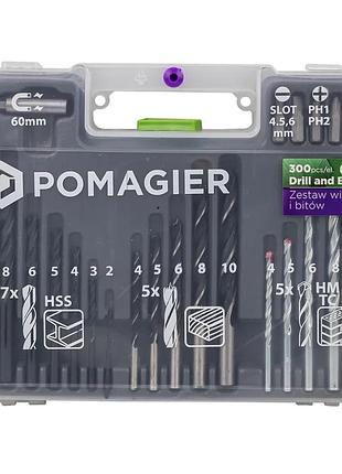 Набір біт та свердл 300 предметів pomagier pom-423090