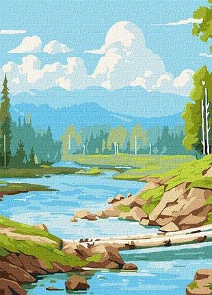 Картина за номерами - у березовому гаю ©art_selena_ua ідейка 40х50 см (kho6341)