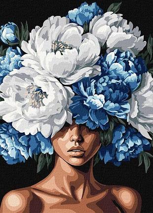 Картина за номерами - квітуча думка з фарбами металік extra ©victoria_art___ идейка 40х50 см (kho8527)