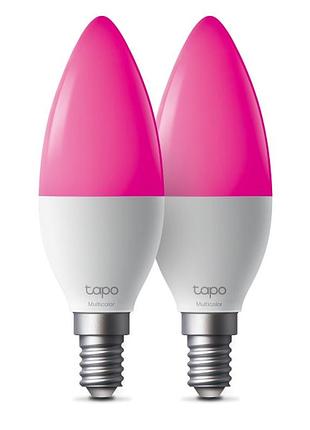 Умная многоцветная wi-fi лампа tp-link tapo l430c n300 e14