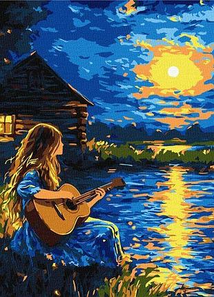 Картина за номерами - звуки у темряві ©art_selena_ua ідейка 40х40 см (kho8636)