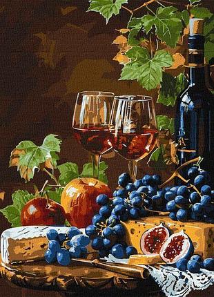 Картина за номерами - улюблене вино ©art_selena_ua ідейка 40х50 см (kho5699)