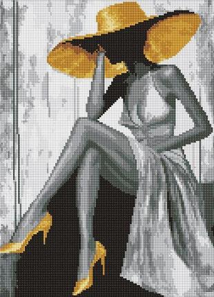 Алмазна мозаїка - золота дама ©art_selena_ua ідейка 40х50 см (amo8243)