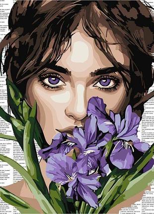 Картина за номерами - барвиста поезія: фіолетові іриси ©art_selena_ua ідейка 40х50 см (kho8593)