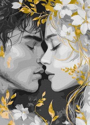 Картина за номерами - погляд губами з фарбами металік extra ©art_selena_ua ідейка 40х50 см (kho8538)