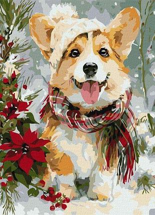 Картина за номерами - щасливий песик ©art_selena_ua ідейка 40х50 см (kho6855)