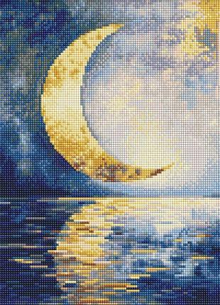 Алмазна мозаїка - відбиток місяця ©art_selena_ua ідейка 30х40 см (amo8211)