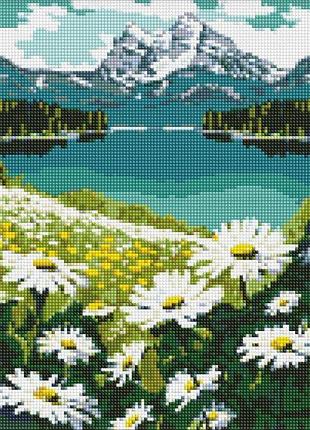 Алмазна мозаїка - квітучі ромашки ©art_selena_ua идейка 30х40 см (amo7803)