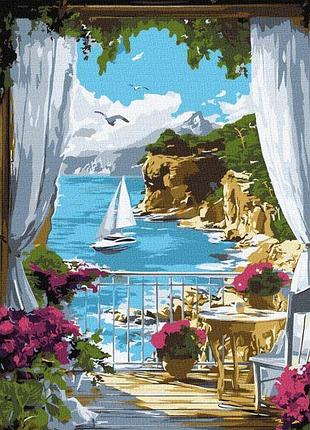 Картина за номерами - сонячна гавань ©art_selena_ua ідейка 30х40 см (kho2798)