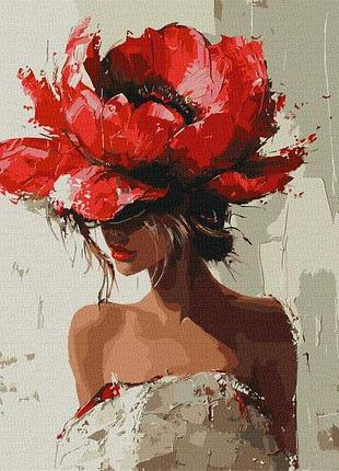 Картина за номерами - вишуканий бутон ©victoria_art___ ідейка 40х50 см (kho8439)