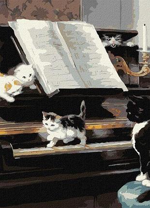 Картина за номерами - музиканти ©henriette ronner-knip ідейка 40х50 см (kho4328)