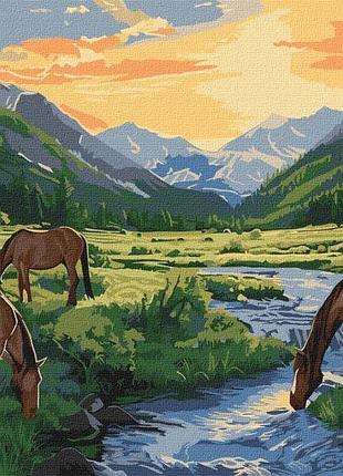 Картина за номерами - передсвітанковий час ©art_selena_ua ідейка 40х50 см (kho6605)