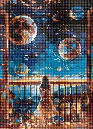 Алмазна мозаїка - мрійлива ніч ©art_selena_ua ідейка 40х50 см (amo8077)