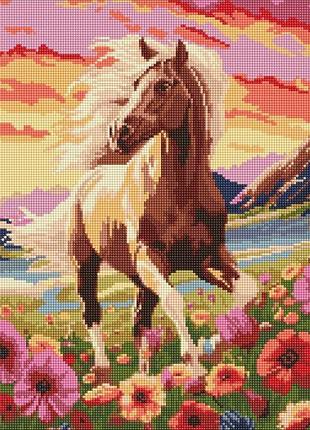 Алмазна мозаїка - витончений кінь ©art_selena_ua идейка 40х50 см (amo7937)