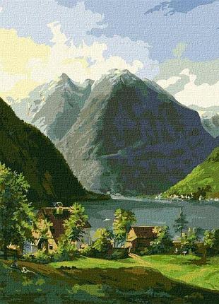 Картина за номерами - озерний пейзаж ©carl franz gruber ідейка 40х50 см (kho2884)