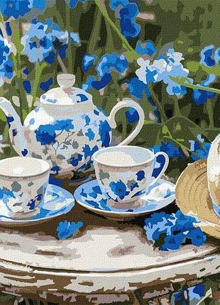 Картина за номерами - ранковий чай ©art_selena_ua ідейка 40х50 см (kho5703)