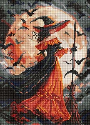 Алмазна мозаїка - відьма при місяці ©art_selena_ua ідейка 40х50 см (amo8364)
