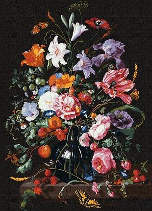 Картина за номерами - ваза з квітами та ягодами ©jan davidsz. de heem ідейка 40х50 см (kho3208)