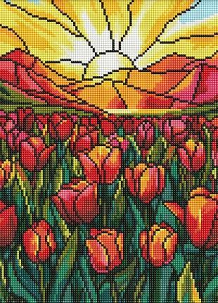 Алмазна мозаїка - поле тюльпанів ©art_selena_ua идейка 30х40 см (amo8066)