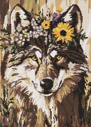 Алмазна мозаїка - гарна вовчиця ©art_selena_ua ідейка 40х50 см (amo20042)