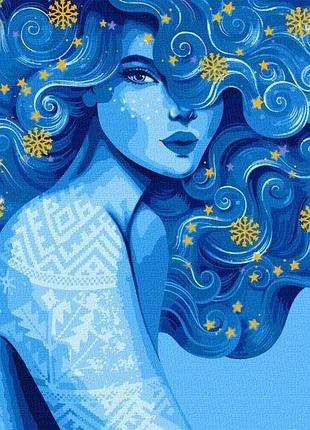 Картина за номерами - холодна краса з фарбами металік ©pollypop92 ідейка 40х50 см (kho2587)