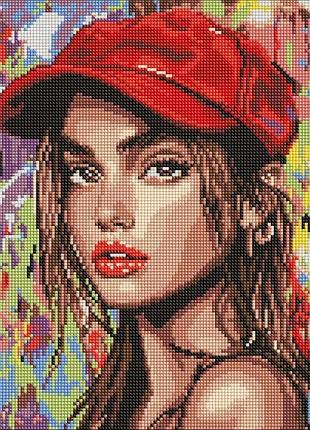 Алмазна мозаїка - сучасна червона шапочка ©art_selena_ua ідейка 40х40 см (amo8311)