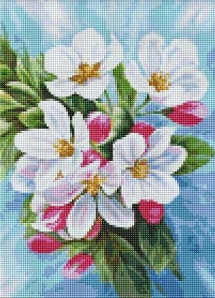 Алмазна мозаїка - цвітіння яблуні ©annasteshka идейка 30х40 см (amo7555)