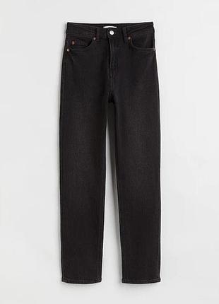 Джинси мом h&m чорні жіночі джинси