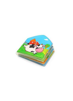 Книжечка мягкая с пустышкой (для ванной) "country animals", тм "babyono"