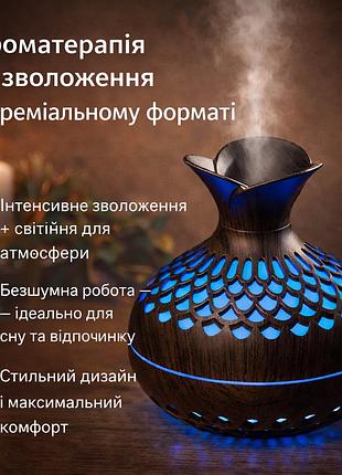 Cool mist humidifier 300 мл — портативний ультразвуковий зволожувач повітря із 7-колірною led-підсвіткою