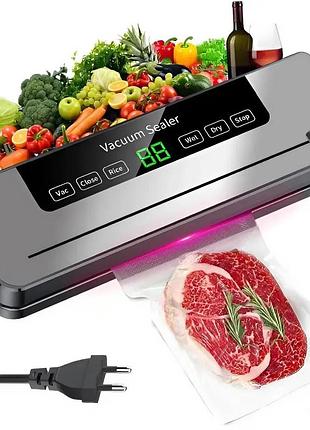 Вакуумный упаковщик для продуктов с led-дисплеем и резаком fkj-5100