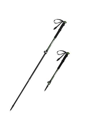 Треккинговая палка 3-х сек. naturehike cnk2550ds010, 55-120 см, алюминий, зеленая