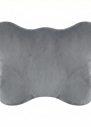 Наволочка велюровая для подушки "butterfly" серая 59x39 см