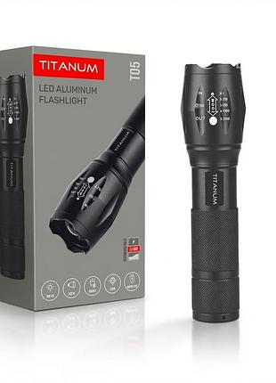Портативный светодиодный фонарик titanum tlf-t05 300lm 6500k