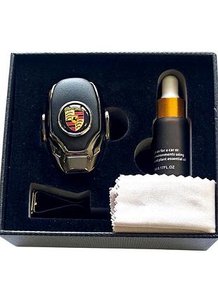 Ароматизатор в авто, автопарфюм porsche, никель