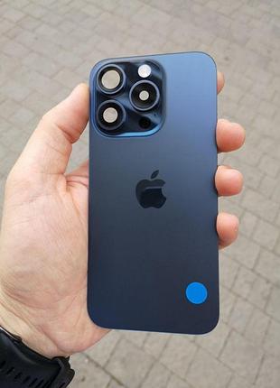 Задня кришка iphone 15 pro blue titanium з magsafe, original знята