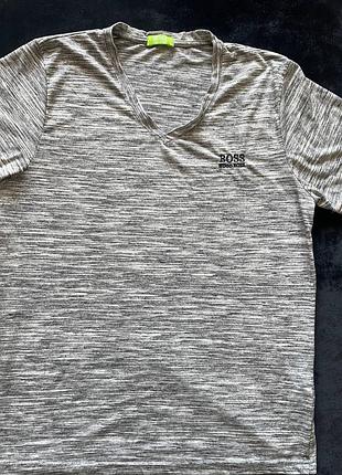 Чоловіча футболка hugo boss (green label) — premium quality m
