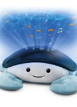 Мягкая игрушка-ночник краб с проекцией и успокаивающими мелодиями
